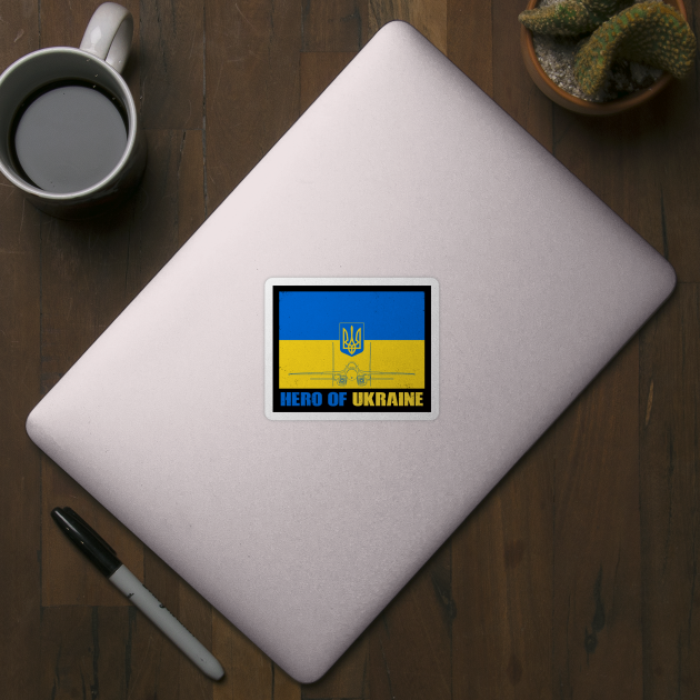 Ghost of Kyiv Hero of Ukraine by NicGrayTees